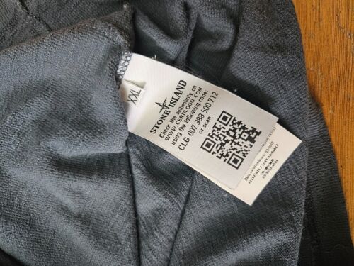 Rare Stone Island 3/4 sleeve hoodie in Blue XXL - Picture 4 of 4