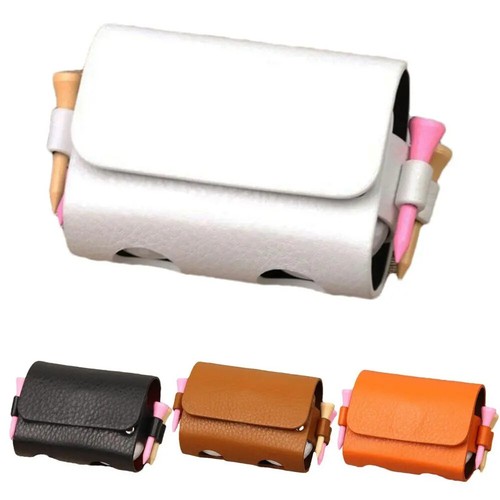 Golf Pouch Waist Bag Travel Case Leather Buckle Durable Wear-resistant for Gift