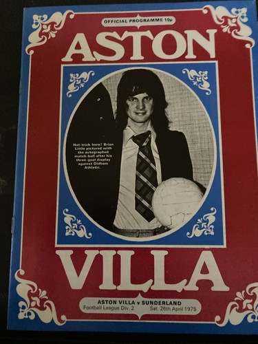 Aston Villa HOME & AWAY programmi 1974/75 1974 1975 2° Divisione anno promozione - Foto 45 di 49