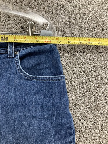 GLORIA VANDERBILT Womens Size 14 Blue Amanda Jeans Studded Pockets Sharp - Picture 3 of 6