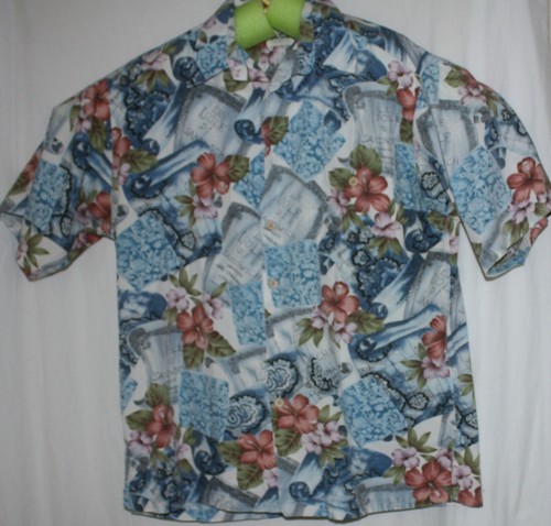 Hawaii Aloha Camp Hemd L Herren Pam Hana Vintage Sandwich Island Hibiskus  - Bild 4 von 5