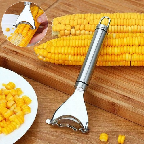 Stainless Steel Corn Cob Peeler Stripper Remover Kitchen Cutter Thresher Tool - Picture 2 of 10