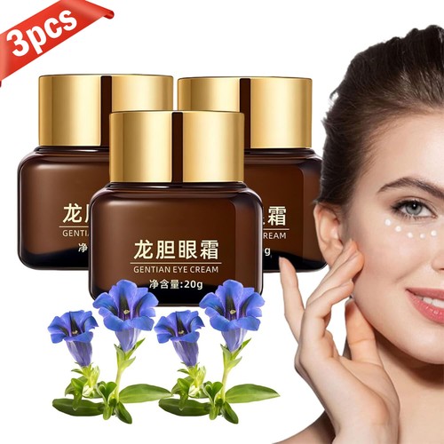 3PCS Gentian Eye Cream Tighten Dual Bags Dark Circle Anti Firm New W Puffiness - Picture 16 of 17