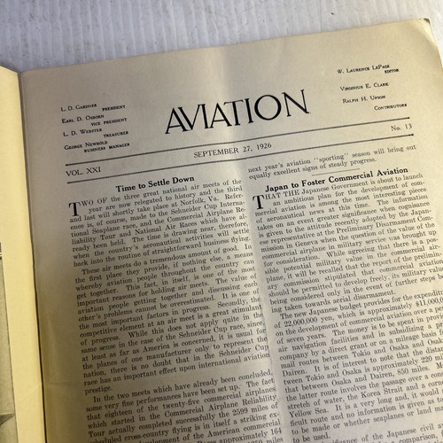 Aviation Magazine. 1926. Curtiss O-1 Falcon. Proposed Air Regs. Pratt Whitney - Picture 5 of 14