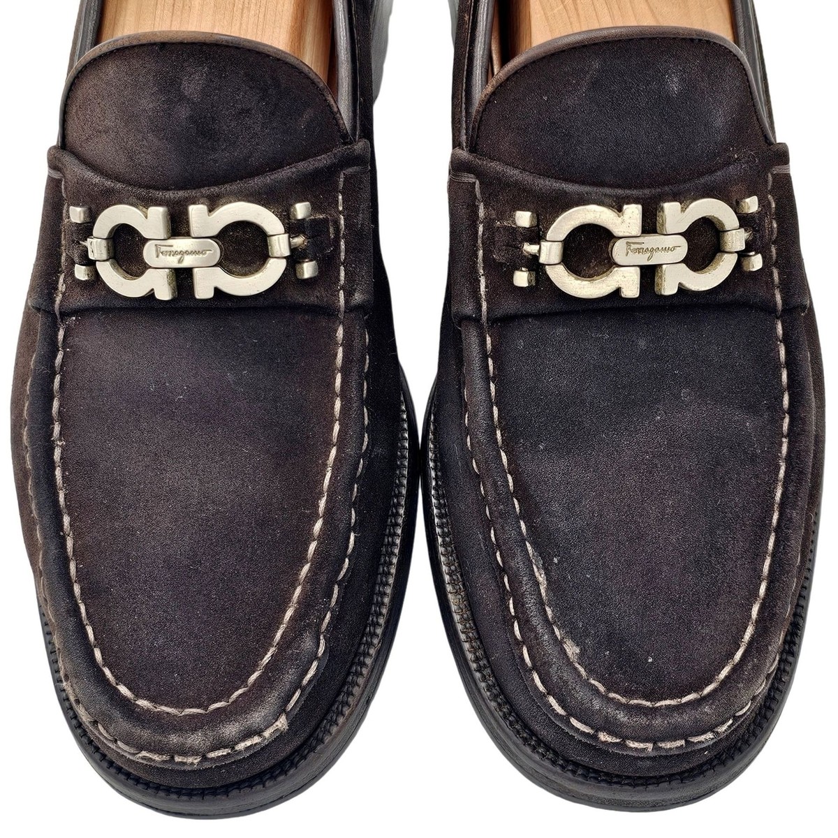 Vintage Salvatore Ferragamo Italy Dress Shoes Men's 8.5D