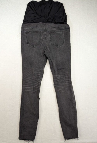 Madewell Maternity Jeans Women's Size 28 Black Skinny Denim Distressed - Picture 2 of 8