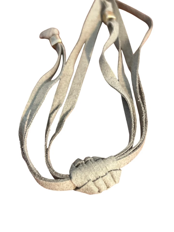 Anthropologie Collar SemiPrecioso Cuentas Escalera Colgante Gamuza Cuero 33" Nuevo con Etiquetas Foto 4 de 4