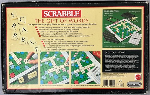 Scrabble Board Game - Vintage 1980s by Spears Games - Boxed - Complete - Picture 4 of 4