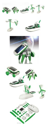 6-in-1 Solar Roboter Kit DIY pädagogisches Spielzeug Set - Auto, Ventilator, Windmühle, Schiff - Bild 18 von 24