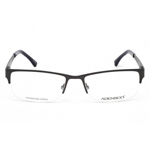 Adensco Men's Eyeglasses Matte Grey Half Rim Rectangular, 51 mm AD 128 0FRE 00 - Imagen 2 de 2