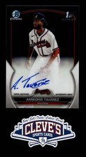 2023 BOWMAN CHROME AUTO AMBIORIS TAVAREZ ATLANTA BRAVES