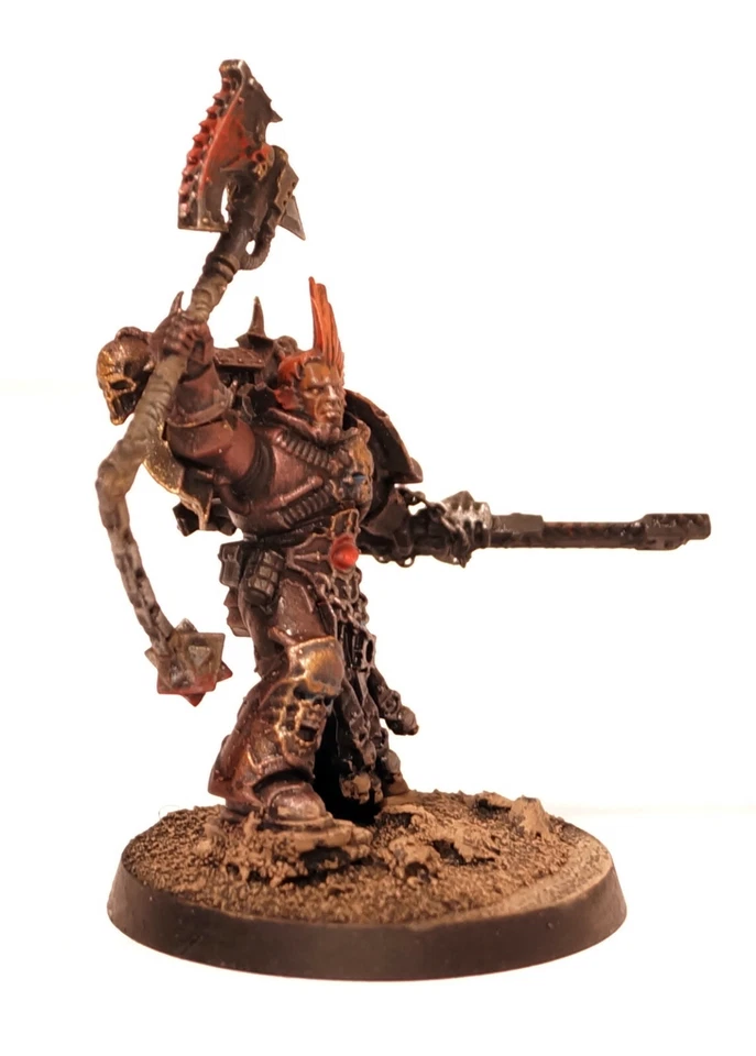 Blood Wolves Khorne Lord, Axe of Fury, Warhammer 40K Chaos Space Marines  - Image 2 of 4