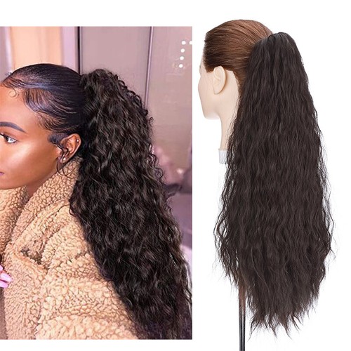 DE Ponytail Extension Claw on Pferdeschwanz Wellig Haarverlängerung wie Echthaar - Bild 13 von 22