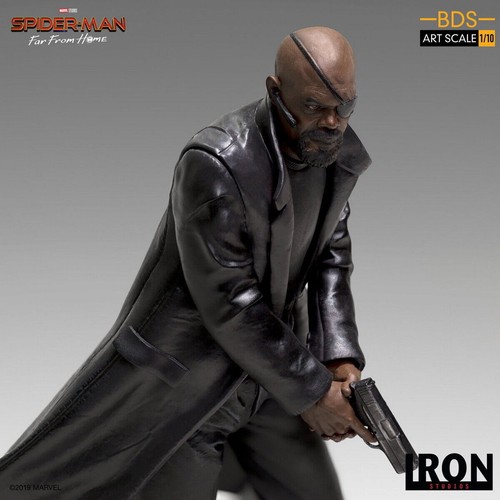 Iron Studios Spider-Man: Far From Home Nick Fury BDS Art Scale 1/10 Statue - Picture 9 of 12