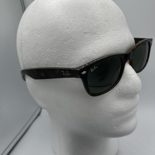 Ray-Ban New Wayfarer RB2132 Sunglasses 945 Honey Amber Black 52-18 3N Italy - Picture 3 of 10