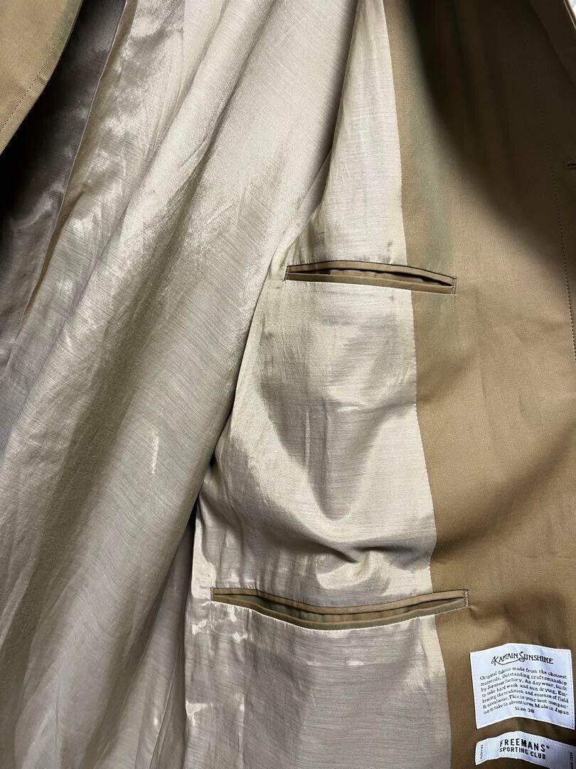 FSC×KAPTAIN SUNSHINE Traveller Coat 38 KHAKI cotton size 38
