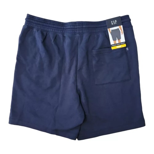 NWT Gap Men's On Seam Pockets Drawcord Ties French Terry Knit Short Midnight XL
