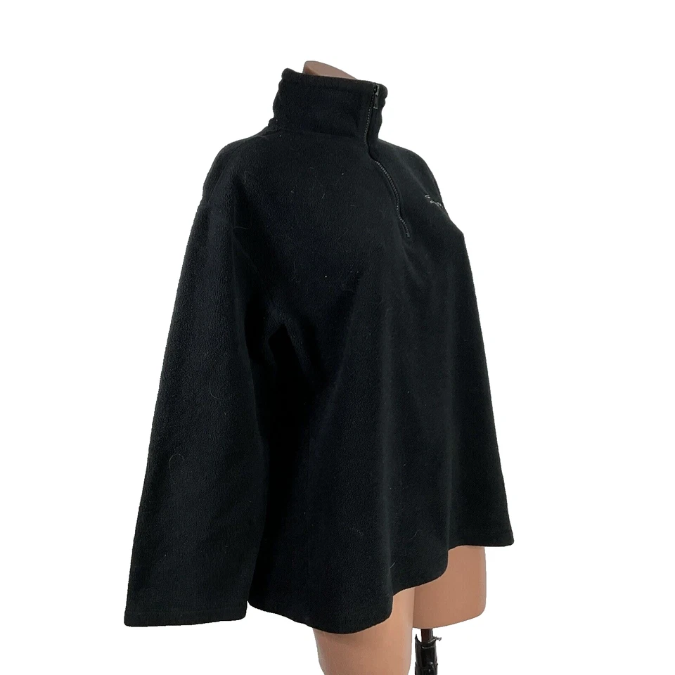 Chaqueta polar DKNY para hombre 1/4 cremallera sudadera difusa de colección años 90 y2k deletrear talla M EE. UU. Foto 4 de 4