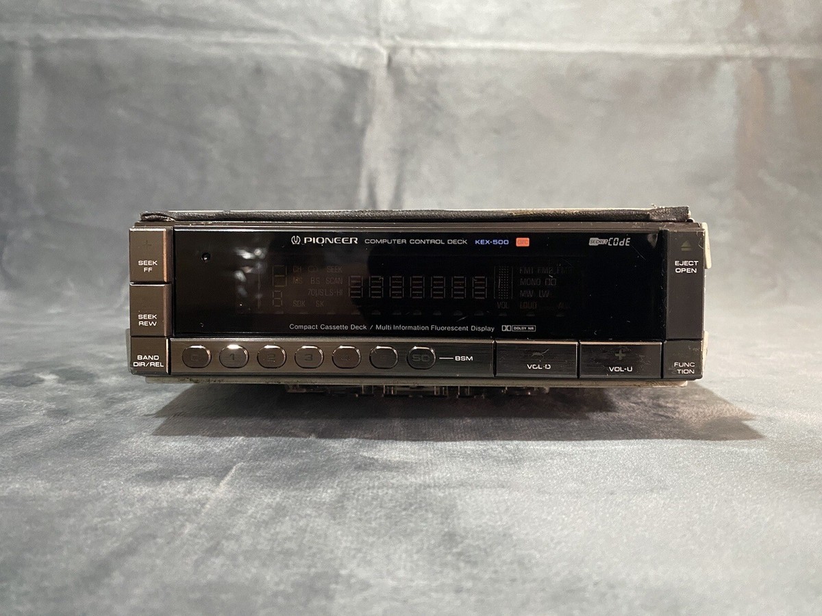 RARE PIONEER KEX-500 Car Stereo Computer Control Deck Cassette