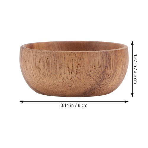 Household Salad Tray Salad Mixing Bowl Candy Dish Wood Food Plate - Imagen 11 de 12