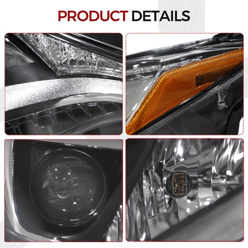 FITs 2016 2017 2018 Toyota Rav4 Headlights Halogen Headlamps Left&Right Pair DOT - Picture 5 of 18