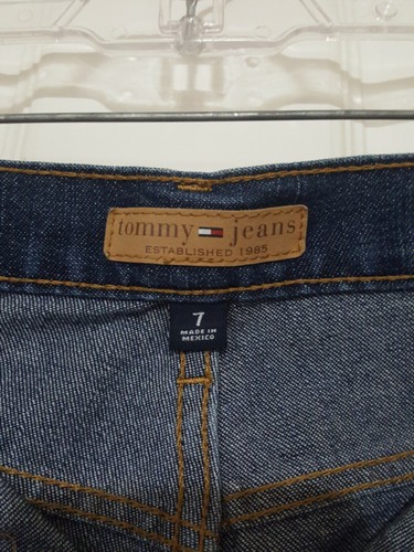 Women's/Juniors TOMMY HILFIGER Dark Wash Flare Denim Jeans Size 7 - Picture 2 of 4