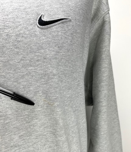 VINTAGE 1990'S NIKE SWOOSH CREWNECK SWEATSHIRT GRAY MENS M - Picture 5 of 8