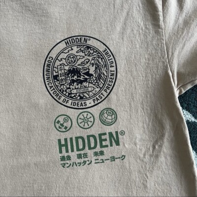トップス future archive peace logo tee Hidden NY Geisha Peace Plate 01 Tee Tan Large PPF Logo Shirt