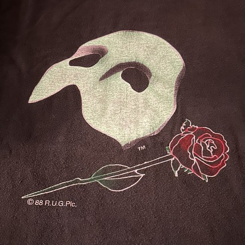 Vintage 1988 Phantom Of The Opera Glow In The Dark Single Stitch T-Shirt Size M - Bild 5 von 10
