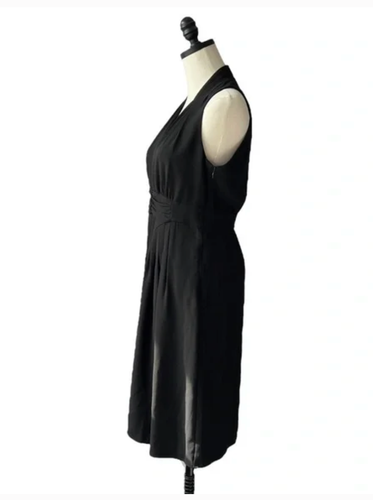 Elie Tahari Elegant Black Sleeveless Marilyn Dress Sz 4 NWT LBD - Picture 4 of 5