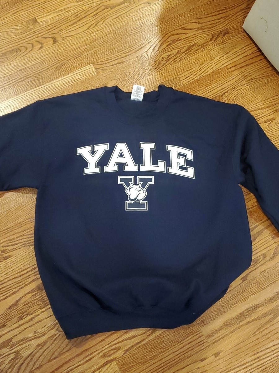 Yale University Crewneck Sweatshirt Men's Size L Navy Blue