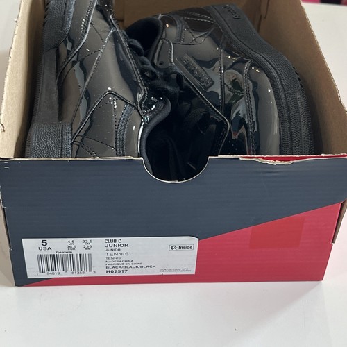 Reebok Club C Negro Junior Tenis Zapatos para Correr 5 Big Kid H02517 NUEVO - Imagen 9 de 10