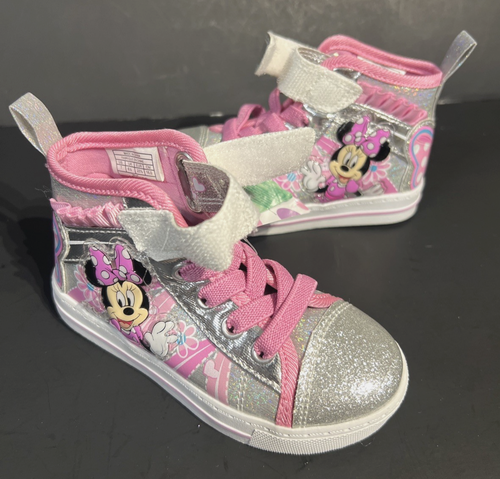 Mädchen Größe 7 Kleinkind Turnschuhe Disney Mini Mouse Hakenschlaufe Slipper ohne Schnürsenkel EU 23 - Bild 9 von 9