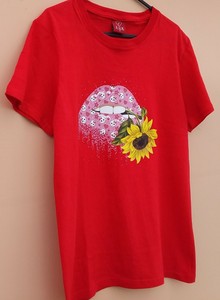 red sunflower shirt