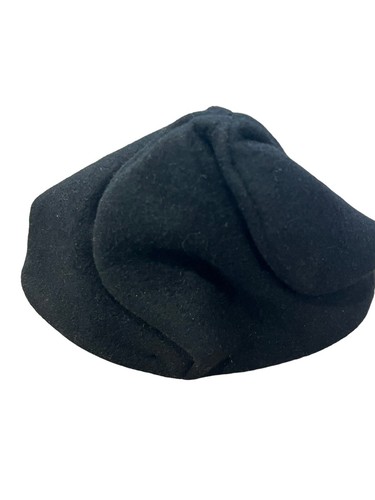 CELINE ROBERT CHAPEAUX DAMEN SCHWARZ WOLLE STRICK ZEITUNGSJUNGE BASEBALL GEFALTETE KAPPE M - Bild 11 von 14