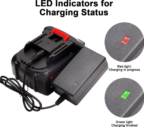 21V Cordless Mini Chainsaw Battery 800W Electric One-Hand Wood 2X w/ Batteries - Picture 12 of 14