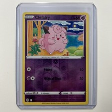 Clefairy 053/172 Reverse Holo Brilliant Stars Pokemon Card 2022 Near Mint-Mint