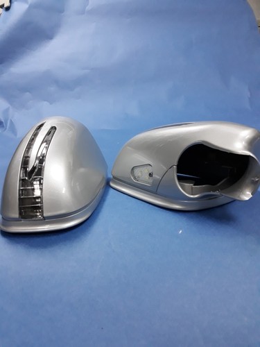 DOS CUBIERTAS DE ESPEJO RETROVISOR PUERTA LED PLATA FLECHA PARA MERCEDES BENZ W211 CLASE E 2007-2009 - Imagen 3 de 10