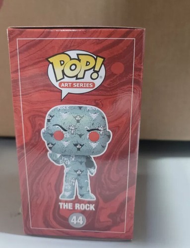 Funko POP! WWE #44 The Rock Walmart Exclusive Art Series in Hard Case New - Picture 2 of 6