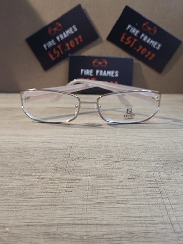 FENDI F 829 688 PINK & SILVER EYEGLASSES FRAMES ITALY 54-18-135 RARE FIND - Picture 2 of 8