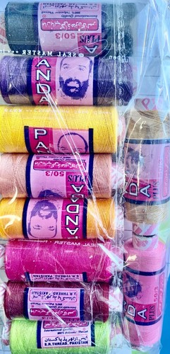 10 piece Polyester Sewing Thread Hand Stitching 200 Yard Each Spool - Picture 11 of 11