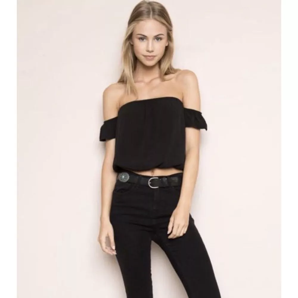 Brandy off the shoulder top sales