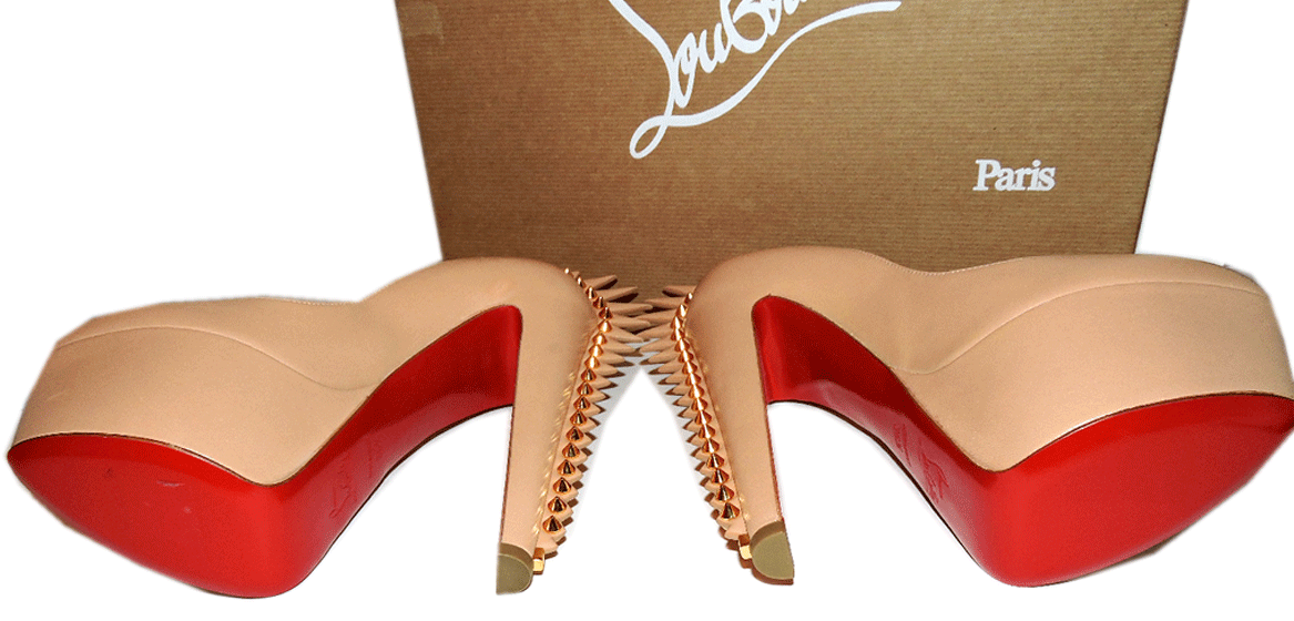 Christian Louboutin Pumps Platform Heels Spiked Red Sole