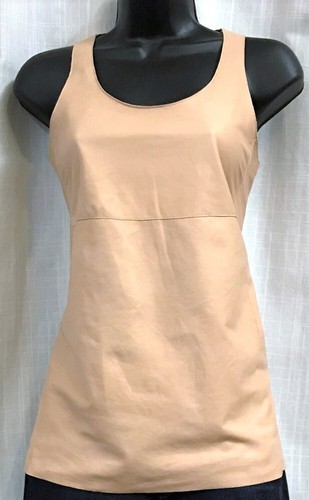 Auténtico Hudson Marca J 100% Cuero Talla Camiseta sin mangas XS U cuello en nobuck $595 - Imagen 1 de 10