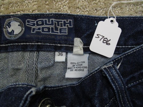 Vintage Southpole Jeans Men 36x30 Blue Cargo Pants Baggy Skater Hip Hop 90s Y2K - Picture 9 of 9