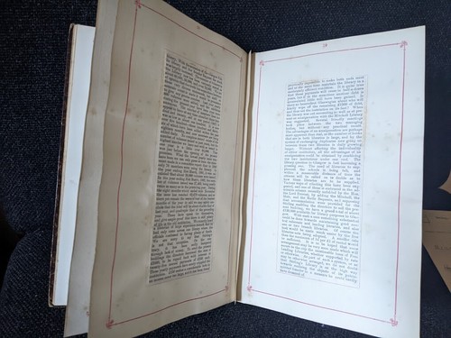 stirling's and glasgow public library + signed letter thomas mason 1883 - Foto 8 di 9