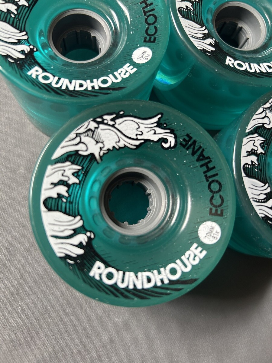 新品 CARVER ROUNDHOUSE MAG 70mm 81A ウィール Roundhouse by Carver ECO MAG Wheel 70mm 81A Aqua (Set of 4