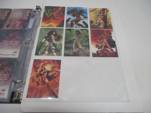 2012 RED SONJA 72 CARD SET 5 Sketch 3 Autograph Chase Cards ALBUM-BINDER BN-084 - Picture 8 of 10