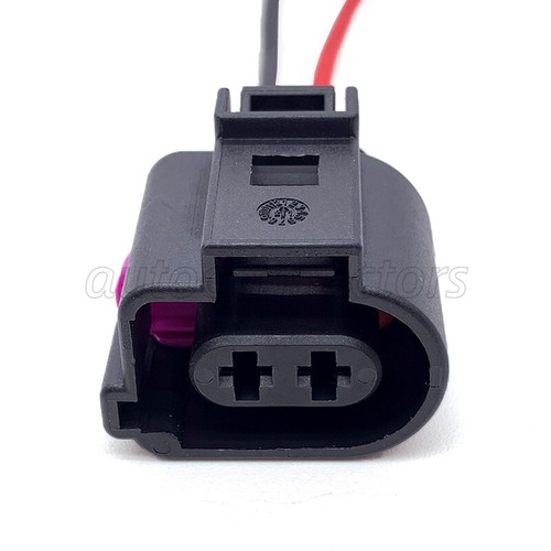 1J0 973 722A For VW Audi VAG 2 Pin Female Connector Wire Harness Plug 1J0973722A - Picture 3 of 10
