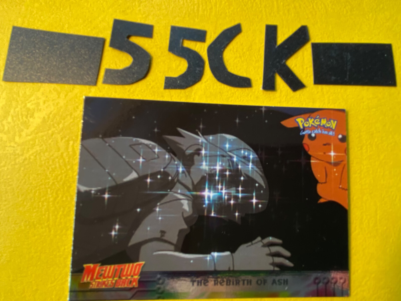 The Rebirth of Ash : 1999 Topps HOLO FOIL Pokemon Movie Card #38 + 11 PHOTOS🖼️